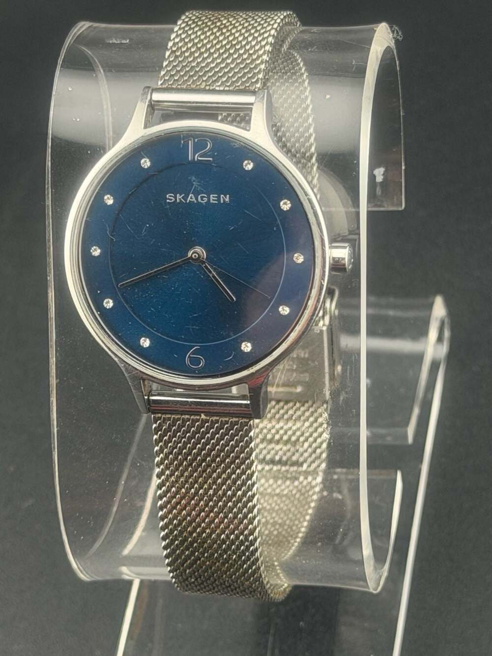 BOGO! - Skagen Anita Women's Blue Dial Stainless Mesh Bracelet Watch SKW2307